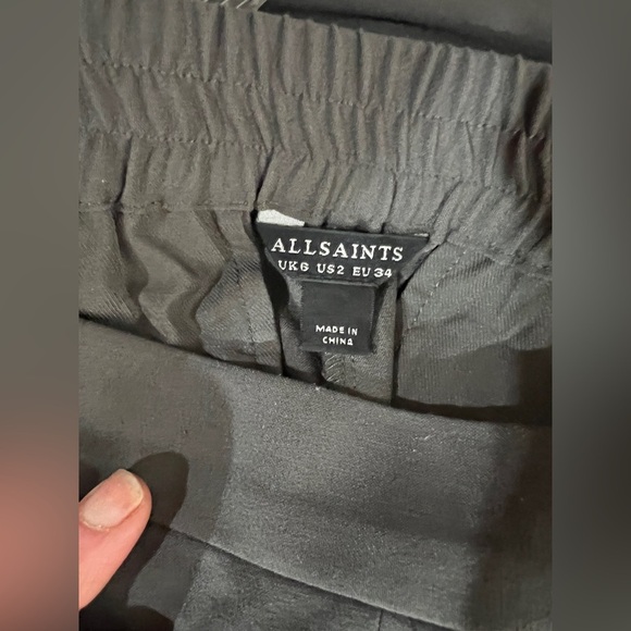 ALL SAINTS Black ALEIDA Cropped Ankle Pants size 2 - Picture 10 of 15